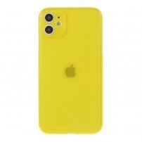 Ultra tenký matný kryt z tvrdého plastu pro iPhone 11 - žlutý