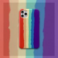 Silikonový kryt pro iPhone 11 Pro Max - duhový