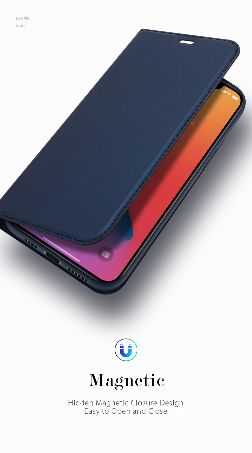 Dux Ducis flipové pouzdro pro iPhone 12 Pro Max - černé