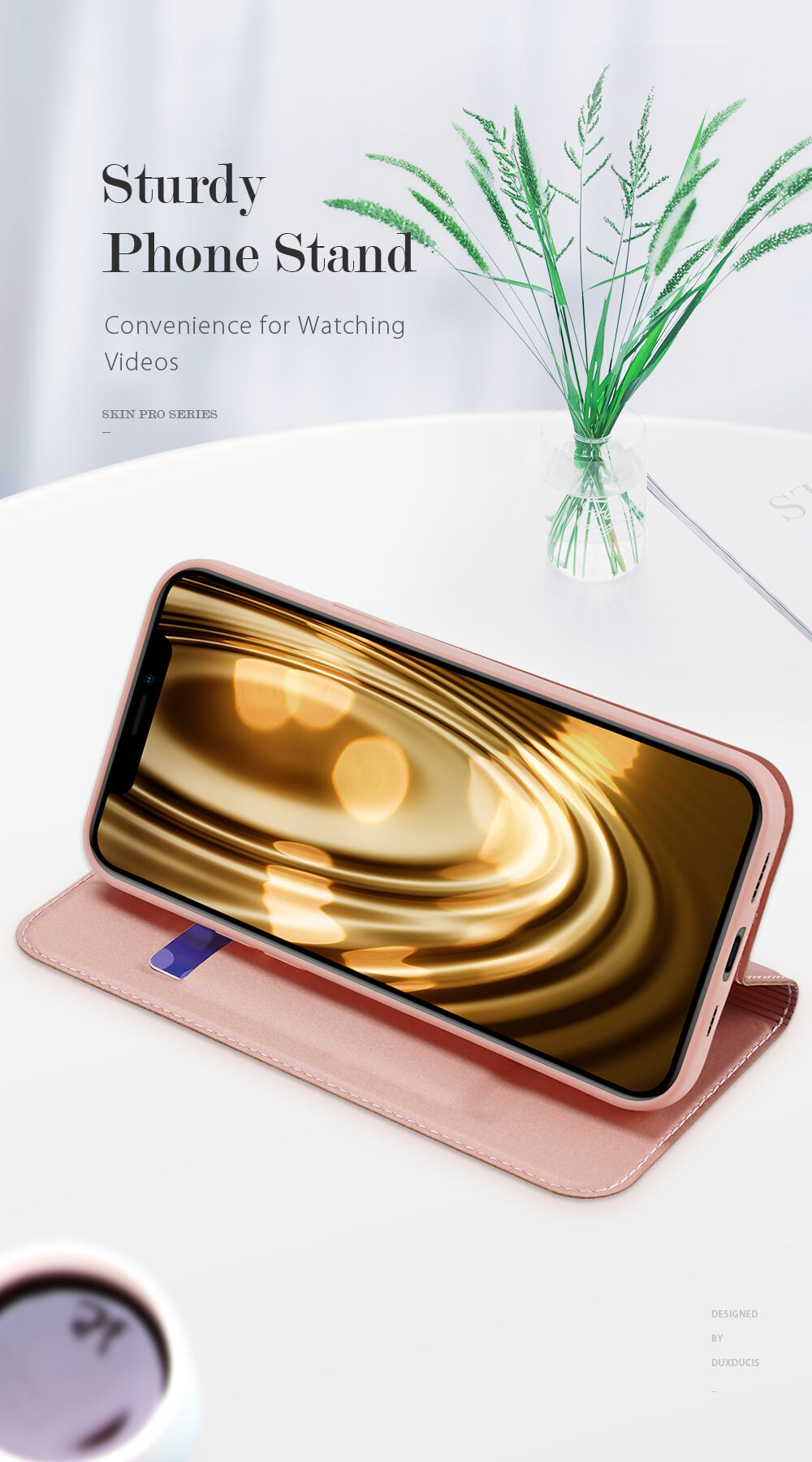 Dux Ducis flipové pouzdro pro iPhone 12 mini - černé