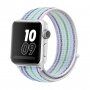 Nylonový řemínek s proužky pro Apple Watch Ultra 49mm / 46mm / 45mm / 44mm / 42mm - modrozelený