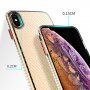 Transparentní kryt se strukturou plástve pro iPhone XS Max - černý