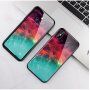 Kryt se skleněnou zadní stranou pro iPhone X / XS - barevná mlhovina