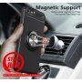 Kryt s kovovým stojánkem vhodný do magnetických držáků pro iPhone 5 / 5S / SE (2016) - červený