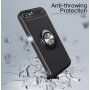 Kryt s kovovým stojánkem vhodný do magnetických držáků pro iPhone 5 / 5S / SE (2016) - červený
