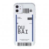 Kryt z měkkého plastu se vzorem letenky pro iPhone 12 mini - Dubai