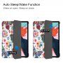 Pouzdro s funkcí uspání pro iPad Air 4 (2020) / Air 5 (2022) / Pro 11" (2018) - motýli a květiny