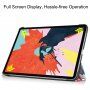 Pouzdro s funkcí uspání pro iPad Air 4 (2020) / Air 5 (2022) / Pro 11" (2018) - motýli a květiny