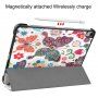 Pouzdro s funkcí uspání pro iPad Air 4 (2020) / Air 5 (2022) / Pro 11" (2018) - motýli a květiny