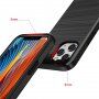 Odolný kryt pro iPhone 12 mini - broušená textura - černý