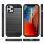 Odolný kryt pro iPhone 12 Pro Max - broušená textura - zlatý