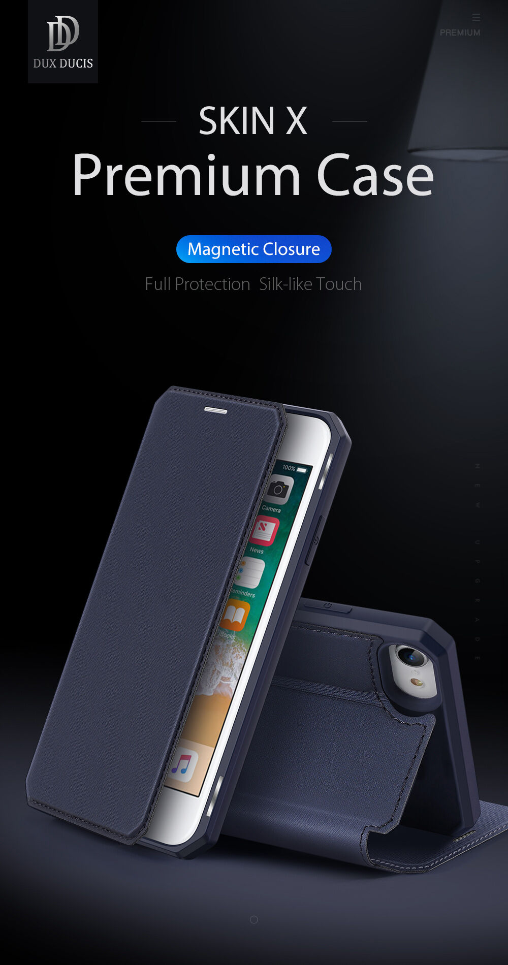Dux Ducis peněženkové pouzdro pro iPhone 7 / 8 / SE (2020/2022) - černé