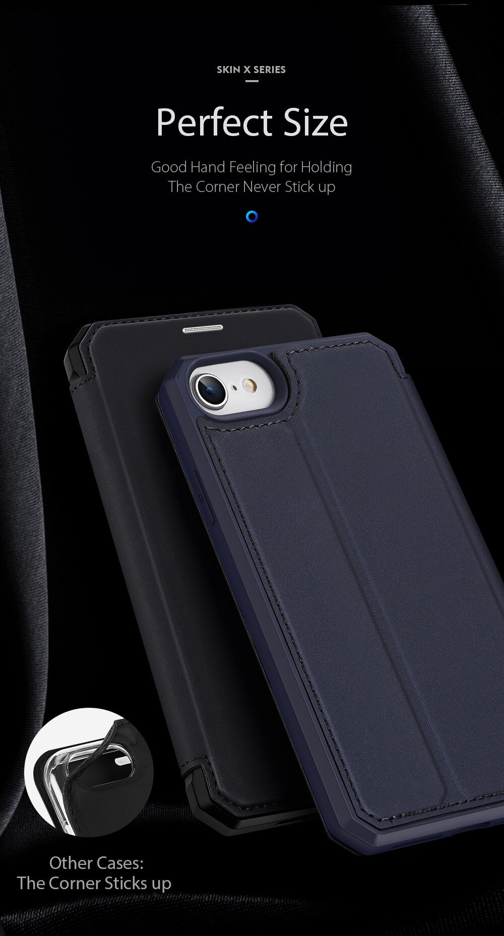 Dux Ducis peněženkové pouzdro pro iPhone 7 / 8 / SE (2020/2022) - černé