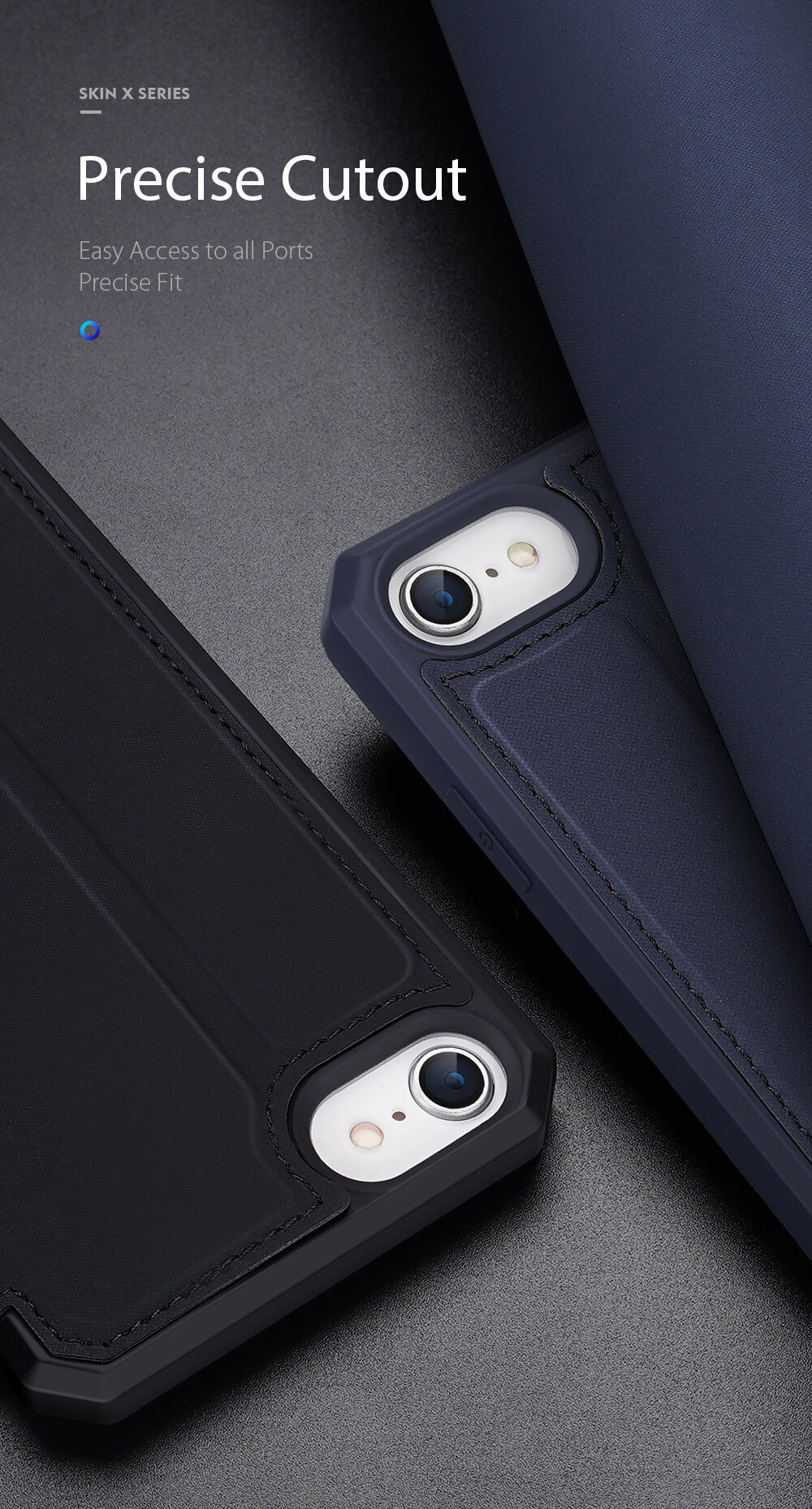 Dux Ducis peněženkové pouzdro pro iPhone 7 / 8 / SE (2020/2022) - černé