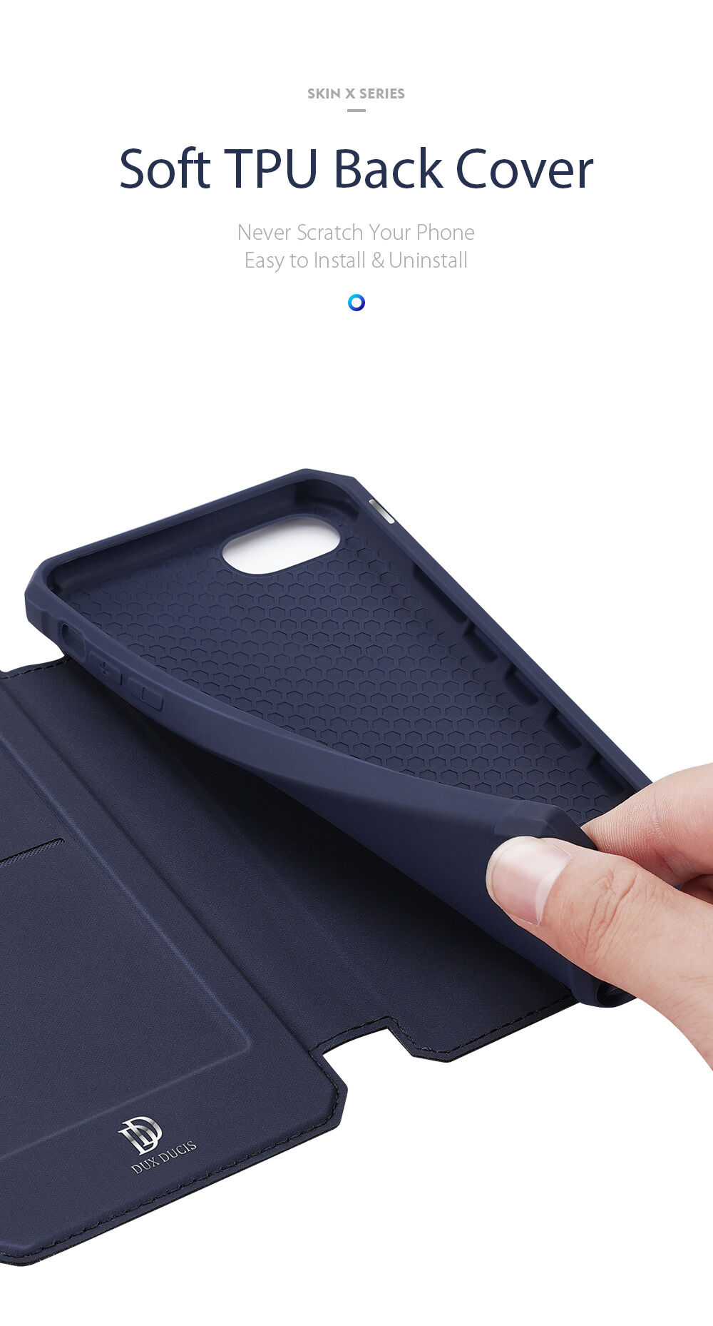 Dux Ducis peněženkové pouzdro pro iPhone 7 / 8 / SE (2020/2022) - černé