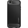 Spigen odolný kryt Armor pro Apple iPhone SE (2016) / 5S / 5 - černý