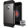 Spigen Armor odolný tenký kryt pro Apple iPhone SE (2016) / 5S - kovově břidlicový