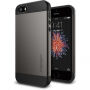 Spigen tenký ochranný Armor kryt pro Apple iPhone SE (2016) / 5S - šedý