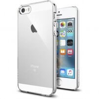 Spigen ultra-tenký odolný kryt pro Apple iPhone SE (2016) / 5S - čirý