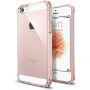 Spigen Crystal Shell ochranný polykarbonátový kryt pro Apple iPhone SE (2016) / 5S - čirý růžový