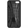 Spigen Neo exkluzivní ochranný kryt pro Apple iPhone SE (2016) / 5S - černě stříbrný
