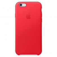 Originální kožený kryt pro Apple iPhone 6S Plus - červený