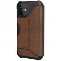UAG Metropolis LTHR flipové pouzdro pro iPhone 12 mini - hnědé