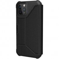 UAG Metropolis FIBR flipové pouzdro pro iPhone 12 / 12 Pro - černé