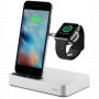 Belkin Valet nabíječka s integrovaným nabíjením pro Apple Watch a iPhone - stříbrná