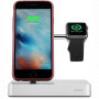 Belkin Valet nabíječka s integrovaným nabíjením pro Apple Watch a iPhone - stříbrná