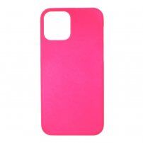 Pogumovaný matný kryt pro iPhone 12 Pro - fuchsiový