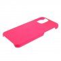 Pogumovaný matný kryt pro iPhone 12 Pro - fuchsiový