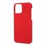Pogumovaný matný kryt pro iPhone 12 Pro - červený