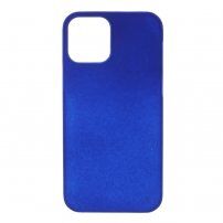 Pogumovaný matný kryt pro iPhone 12 Pro - tmavě modrý