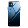 Kryt se skleněnou zadní stranou pro iPhone 12 / 12 Pro - modročerný