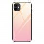 Kryt se skleněnou zadní stranou pro iPhone 12 / 12 Pro - růžovozlatý