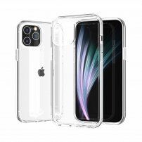 Transparentní kryt s ochranou fotoaparátu pro iPhone 12 / 12 Pro - čirý