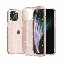 Transparentní kryt se třpytkami pro iPhone 12 Pro Max - zlatý