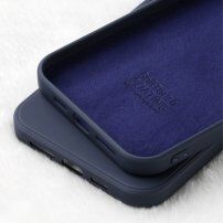 X-Level hladký silikonový kryt pro iPhone 12 Pro Max - tmavě modrý