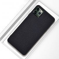 Kryt s textilním povrchem pro iPhone 12 Pro Max - černý