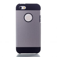 Pouzdro 2v1 pro Apple iPhone 5 / 5S / SE (2016) - šedé