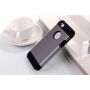 Pouzdro 2v1 pro Apple iPhone 5 / 5S / SE (2016) - šedé