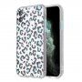 Kryt s leopardím vzorem pro iPhone 11 - modrý