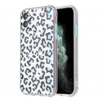 Kryt s leopardím vzorem pro iPhone 11 - modrý