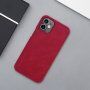 Nillkin Qin peněženkové pouzdro z PU kůže pro iPhone 12 mini - červené