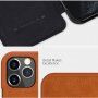 Nillkin Qin peněženkové pouzdro z PU kůže pro iPhone 12 / 12 Pro - černé
