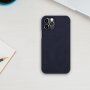 Nillkin Qin peněženkové pouzdro z PU kůže pro iPhone 12 / 12 Pro - tmavě modré