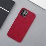 Nillkin Qin peněženkové pouzdro z PU kůže pro iPhone 12 Pro Max - červené