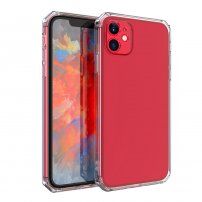 Kryt z měkkého plastu se zarovnanými rohy pro iPhone 11 Pro Max - transparentní
