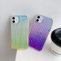 Vroubkovaný měňavý kryt s metalickým leskem pro iPhone 12 / 12 Pro - zelený